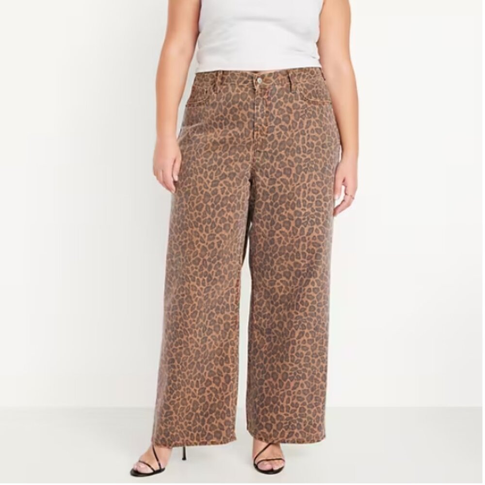 NWT Old Navy Leopard Print Jeans